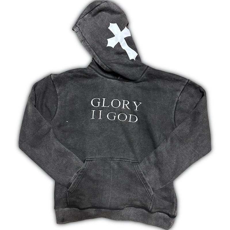 Joshua 1:9  Acid Wash Hoodie