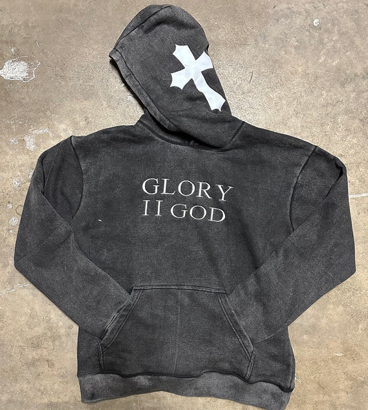 Joshua 1:9  Acid Wash Hoodie